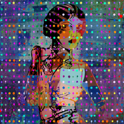 Betty Boop | Inkjet and enamel on watercolour paper | 600mm x 600mm