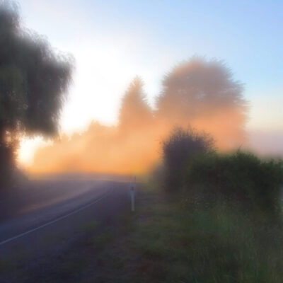 Road dawn | Inkjet and enamel on paper | 1200mm x 800mm framed | Edition 1/10 - $1800